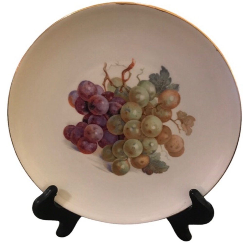 Vintage Winterling Grapes Dessert Plate